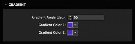 Set the gradient colors