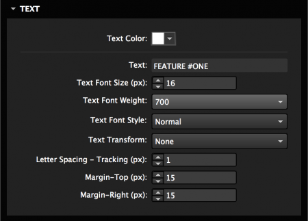 Style the text for the hover box