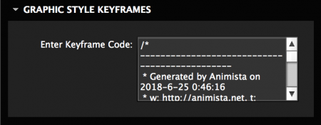 Add keyframe code